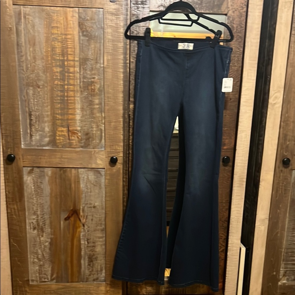 J Crew Denim Flared Pants